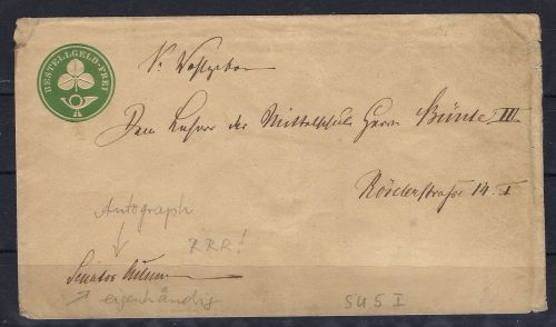 P) Hannover GA Bestellgeld-frei, von Senator Culemann unterschrieben