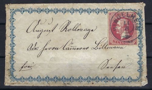 P) Hannover 1864 seltener Zierbrief ab Ringelheim