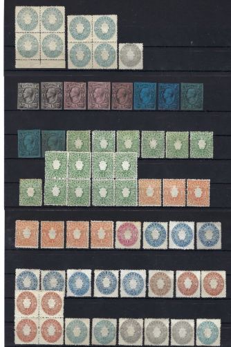 Sachsen Lot aus Mi 8-19 * mit Gummi, teils mehrfach vorhanden, ME 670€