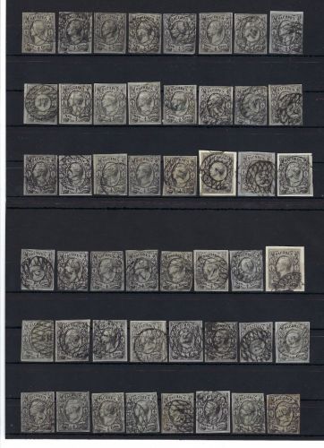Sachsen Lot aus Mi 8 - 11 ° ME 2.457€, dabei viele Nummernstempel