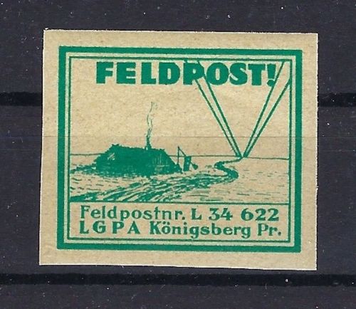 Feldpost LGPA Königsberg 1944 ** , FP Nummer L 34 622
