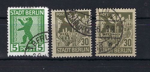 Berlin & Brandenburg Mi 1 AB vy, 7 Aa bwa z, (2) ME 350€