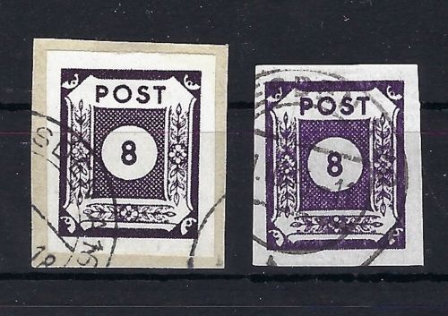 Ost Sachsen Mi 8 b + c ° gepr. Ströh / Kunz BPP