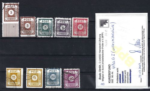 Ost Sachsen gestempelte Zusammenstellung alle BPP gepr., ME 950€