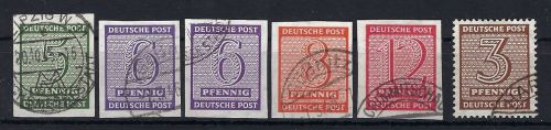West Sachsen Lot aus Mi 116 - 126 gestempelt, alles BPP gepr.ME 140€
