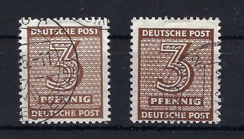 West Sachsen Mi 126 Yw c+d °, beide BPP geprüft, 180€