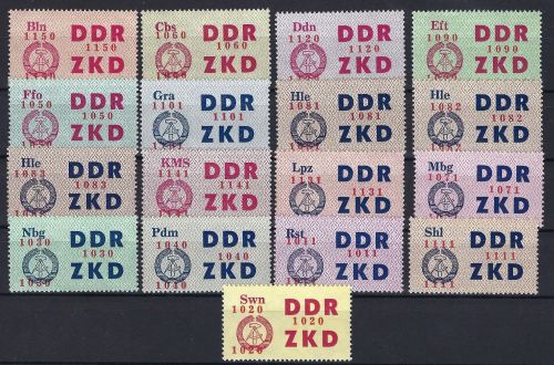 P) DDR Dienst Laufkontrollzettel Mi 16-30 ** Luxus Qualität, ME 380€