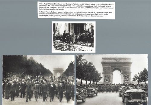 Sammelfoto Winston Churchill und Charles De Gaulle + 2 Fotopostkarten