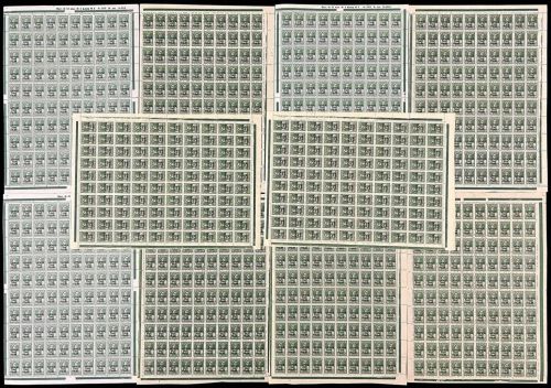 P) Lettland Mi 4 (1000), 10 Bögen postfrisch, ME 4.000€