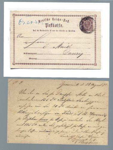 DR GA P 1 mit Siegelstempel, seltene Entwertung, Befund Krug BPP