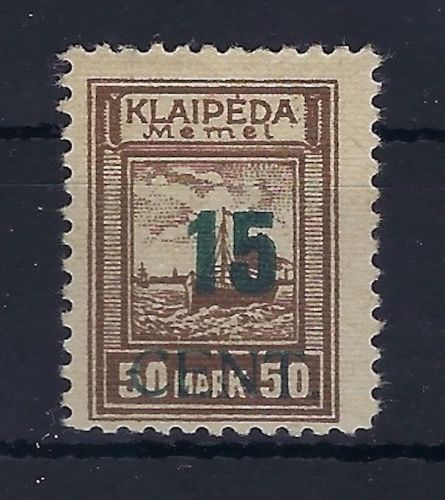 Memel, Mi 234 IV e * Mischtype IV, FA Huymans BPP, ME 700€