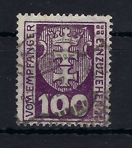 Danzig Portomarken, Mi 15 Y ° gepr. Infla Belrin, ME 900€