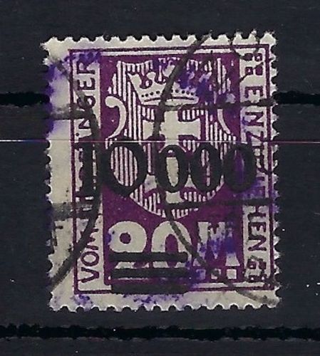 Danzig Portomarken, Mi 27 II ° gepr. Infla Berlin / BPP, ME 1.700€