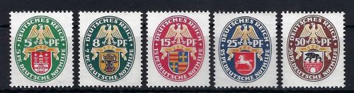 DR Nothilfe, Mi 425-429 **, ME 240€