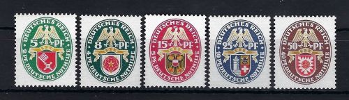 DR Nothilfe, Mi 430-434 **, ME 240€