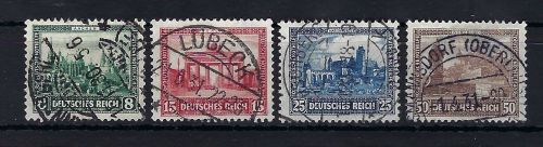 DR, Mi 450-453 °, alle Marken schön gestempelt, ME 150€