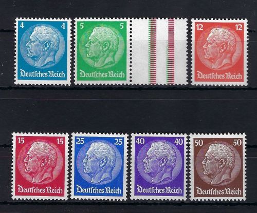 DR Hindenburg, Mi 467-73 ** gep. Schlegel BPP, Luxus Qualität, ME 170€