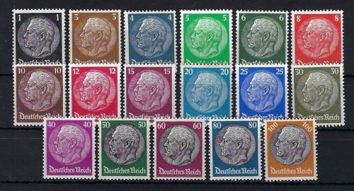DR Hindeburgmedaillon, Mi 512-528 **, ME 80€