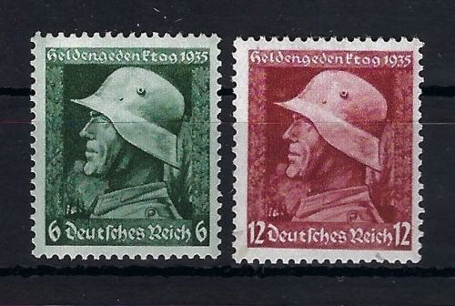 DR Mi 569-570 x **, senk. Gummiriffelung, ME 90€