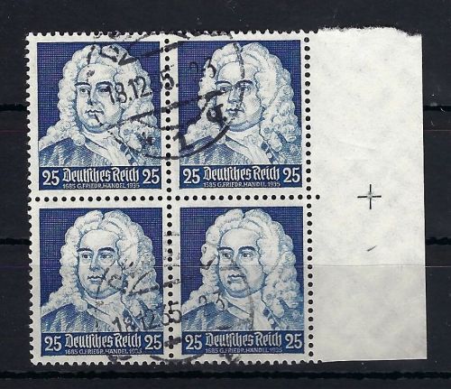 DR Mi 575 VB °, dabei PF I, ME 75€, Rand-Einheit mit Passerkreuz