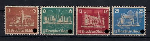 DR Ostropa 1935, Mi 576-579 (*), Blockmarken aus Block 3, ME 180€