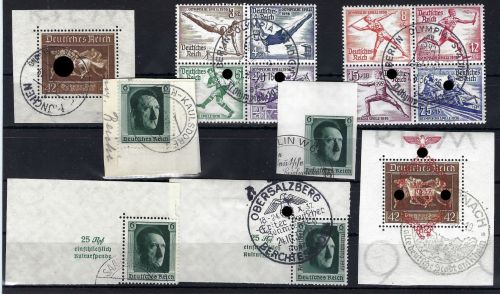 DR alle Blockmarken gestempelt aus Block 4 - 11, ME 147€