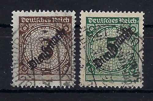 DR Dienst Mi 99 Pb + 100 "Wb je gestempelt und geprüft Peschl, ME 180€