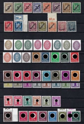 DR Dienst Mi 99-177 ** komplett, Weimar bis 3. Reich, ME 680€