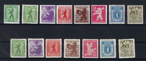 Berlin & Brandeburg Mi 1-7 A/B ** (Mi 5 B *)