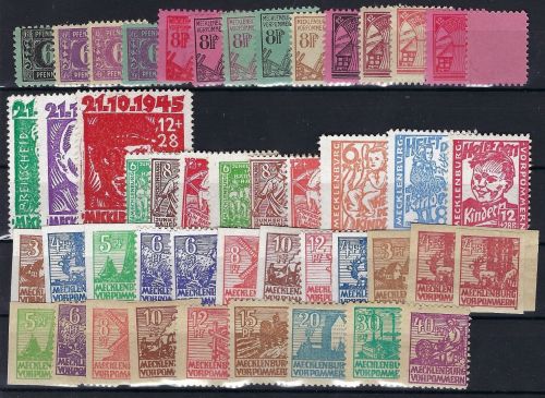 Mecklenburg Vorpommern komplett, Mi 8 - 40 ** mit Extras