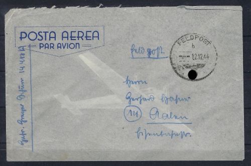 Feldpost 14488 A, schwere Panzerabteilung 508 (Tiger) Italien Einsatz