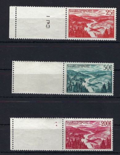 Saar / Saarland Mi 252-254 L **