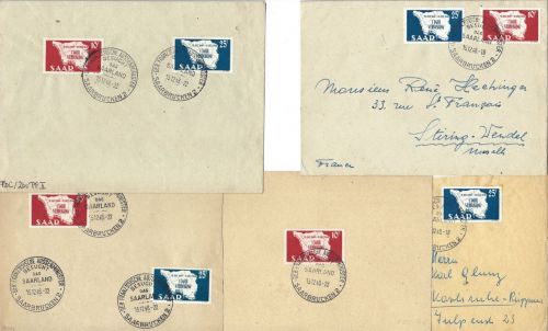 Saar / Saarland Mi 260-261 FDC (4)
