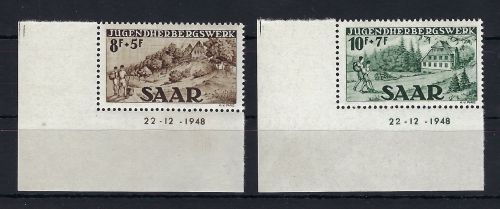 Saar / Saarland Mi 262-263 Br ** in Luxus Qualität