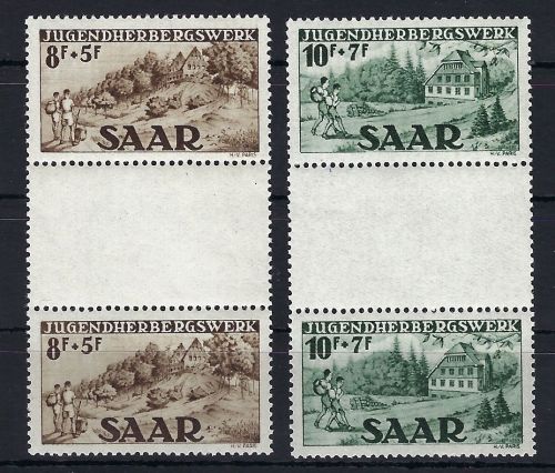 Saar / Saarland 262-263 ZS ** in Luxus Qualität