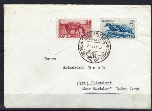 Saar / Saarland Mi 265-266 FDC, ME 200€