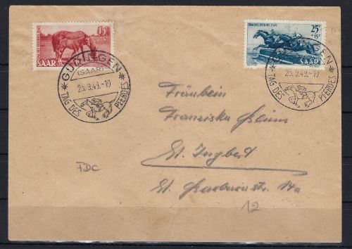 Saar / Saarland Mi 265-266 FDC, ME 200€