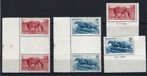 Saar / Saarland Mi 265-266 Br / ZS **, ME 240€