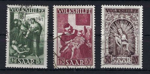 Saar/Saarland Mi 268, 269, 271 je ° und gep. Ney/Geigle BPP, ME 440€