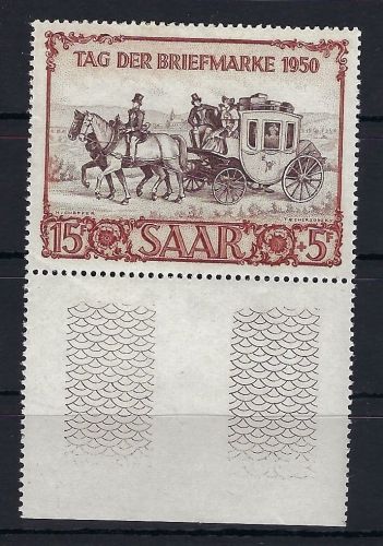 Saar / Saarland Mi 291 ** Unterrand, Luxus Qualität, ME 100€