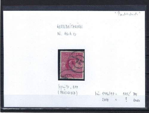 Großbritannien Mi 116 A °, BPP geprüft