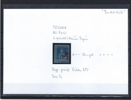 Altitalien / Toskana, Mi 7 x°, dopp. geprüft Bühler BPP