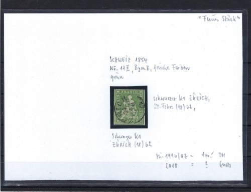 Schweiz Mi 17 II B ym °