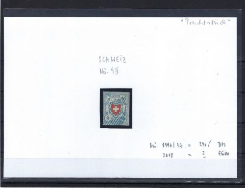 Schweiz Mi 9 II °
