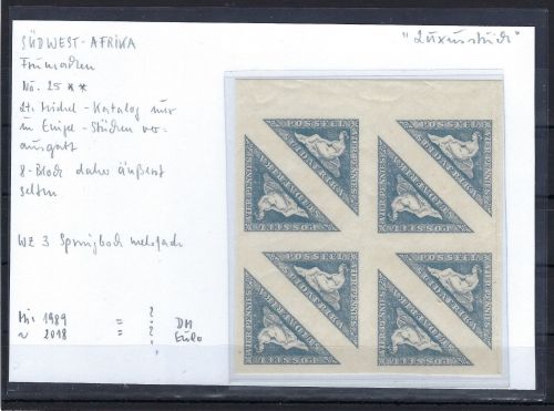 Südafrika Mi 25 ** Bogenteil zu 4 Kehrdruckpaaren