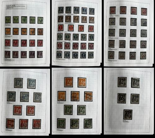 DR Teil Spezialsammlung aus Mi 107-476 °/* inkl. ZD´s und Feldpost