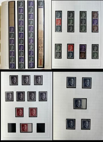 DR Teil-Spezialsammlung der Hitler Ausgaben **/*/°