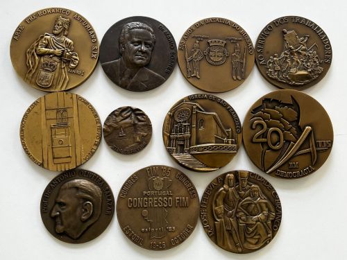 Portugal, 11 Bronzemedaillen 2,36 Kg., versch. Anlässe