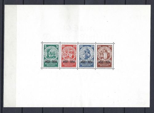 DR Nothilfe 1933, Block 2 ungebraucht