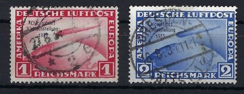 DR Chicagofahrt 1933, Mi 496-497 ° , ME 500€